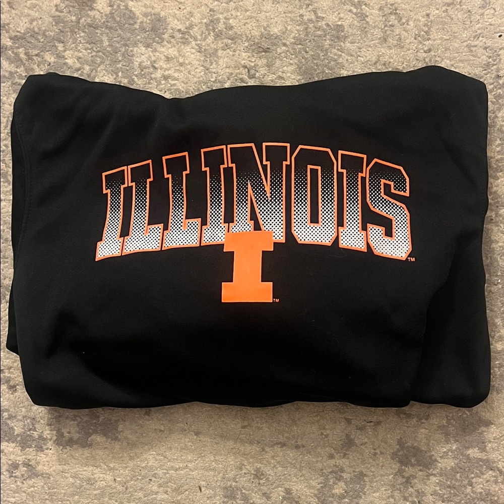 Nike Black and Orange Illinois Jacket